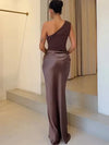 Vestito Maxi con Colpa in Satin