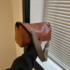 Trine™ | Borsa a tracolla vintage in pelle con tracolla regolabile intrecciata