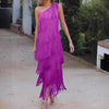 Paulina - Abito Maxi con Frange Straordinarie