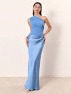 Vestito Maxi con Colpa in Satin