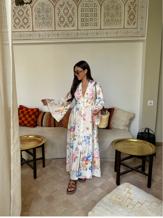 Evelina - Abito Maxi Fiori
