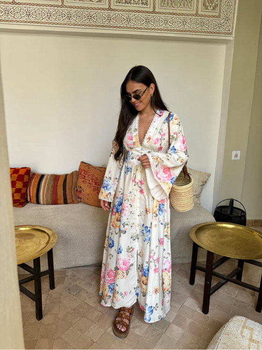 Evelina - Abito Maxi Fiori