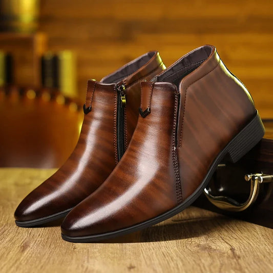 Piero | Stivali in Pelle Chic con Cerniera