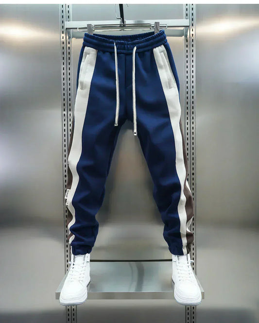 LAURENT™ | Pantaloni elasticizzati con righe a contrasto