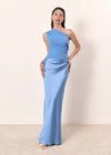 Vestito Maxi con Colpa in Satin