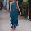 Paulina - Abito Maxi con Frange Straordinarie