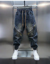 LAURENT™ | Pantaloni baggy in denim con cintura