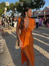 Moriah - Abito Maxi Pieghettato Elegante