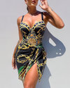 Marina | Costume Intero Push-up con Gonna da Spiaggia