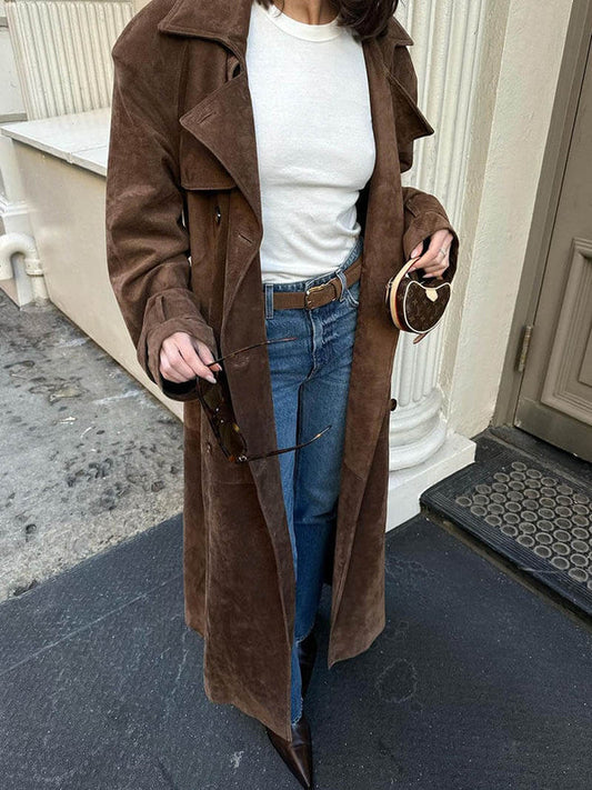 Sartori™ | Cappotto Trench in Camoscio