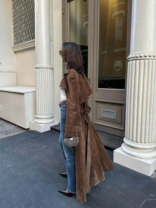 Sartori™ | Cappotto Trench in Camoscio
