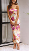 Jodie - Abito Midi Chic Senza Spalline