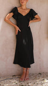 Nalani - Abito Maxi Off-Shoulder con Maniche a Farfalla