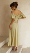 Nalani - Abito Maxi Off-Shoulder con Maniche a Farfalla