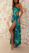 Rachel - Abito Maxi Asimmetrico Breeze