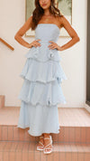 Kate - Abito Maxi con Rouches a Strati