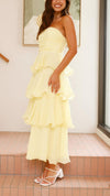 Kate - Abito Maxi con Rouches a Strati