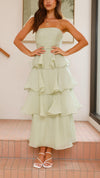 Kate - Abito Maxi con Rouches a Strati