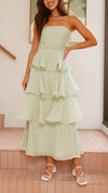 Kate - Abito Maxi con Rouches a Strati