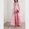 ABITO ROSA CON MANICHE VOLUMINOSO