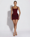 ABITO MINI CORSET CON GONNA TEXTURIZZATA