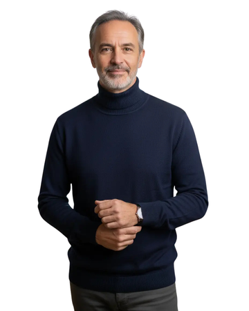 MONTE CARLO maglione in cashmere con collo alto
