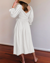 Ophelia - Vestito Midi con Maniche a Volant