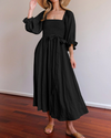 Ophelia - Vestito Midi con Maniche a Volant