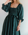 Ophelia - Vestito Midi con Maniche a Volant