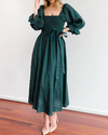 Ophelia - Vestito Midi con Maniche a Volant