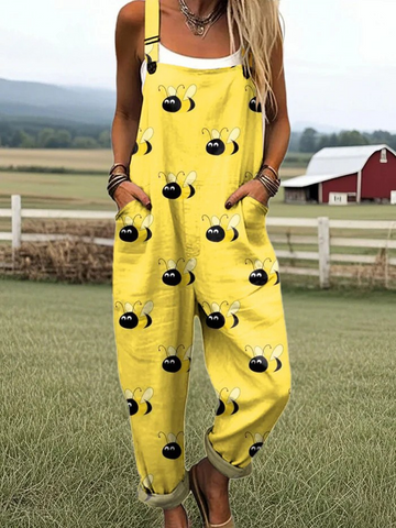 23 Women's Wide Leg Jumpsuit - Effortless Comfort & Stylish Floral Print