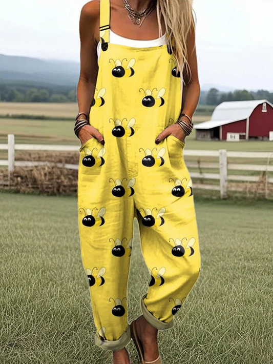 23 Women's Wide Leg Jumpsuit - Effortless Comfort & Stylish Floral Print