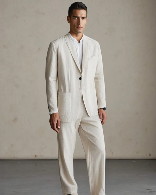 Elegante set di lino