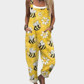 Pantaloni Salopette Stampati Comodi