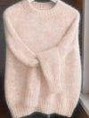 Pullover Elegante con Collo Rotondo in Maglia