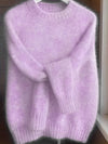 Pullover Elegante con Collo Rotondo in Maglia