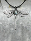 Ginevra® – Collana Vintage con Pendente Libellula e Pietra di Luna