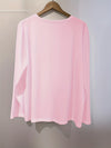 3-Pacchetto Magliette Donna V-Collo a Manica Lunga | Colore Unito, Stile Casual per Uso Quotidiano e Vacanze - Collezione Autunno/Inverno