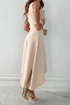 Vestito con Motivo Rosa