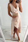Mina | Abito Midi Avvolgente, Elegante e Lusinghiero