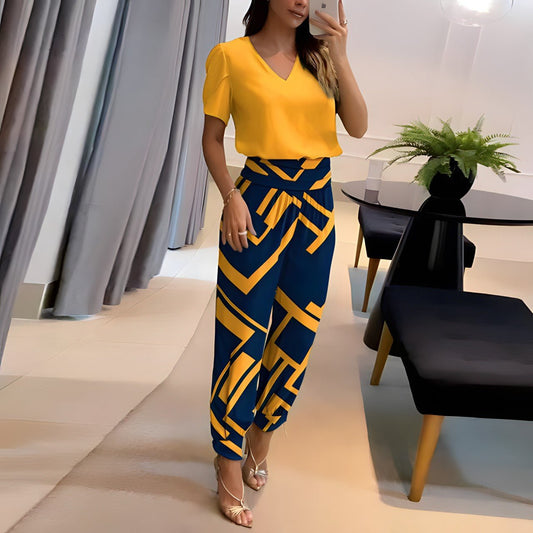 Valentina - Set Elegante Blusa e Pantaloni