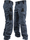 Men's Tactical Cargo Pants- Multi Functional Zippered Pockets for Hiking Construction Travel All Seasons