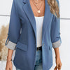 Blazer Leggero Monopetto con Manica Risvoltata