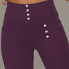 Leggings a Vita Alta con Dettaglio di Perline
