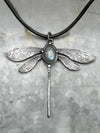 Ginevra® – Collana Vintage con Pendente Libellula e Pietra di Luna