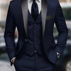 Completo da Uomo 3 Pezzi - Giacca - Gilet - Pantaloni - Cravatta Formale - Completo da Sposa - Gilet - Uniforme da Lavoro - Regalo di Natale