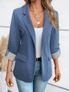 Blazer Leggero Monopetto con Manica Risvoltata