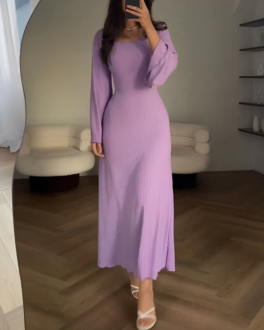 Aiah - Elegante Abito Maxi Tricot