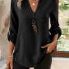 Blusa Fluida con Scollo Aperto