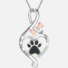 Collana Zampe Felici con cuore, dado e simbolo dell'infinito